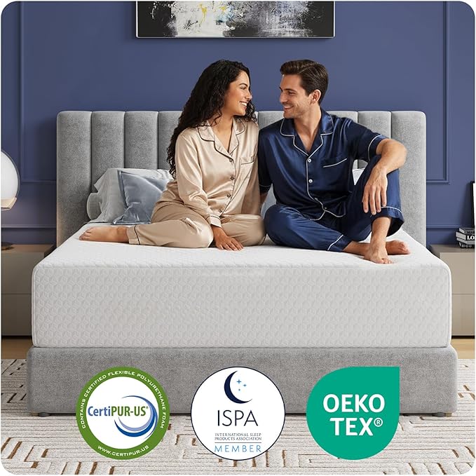 Avenco King Mattress, 14 Inch Memory Foam Mattress in a Box for Refresh Sleep & Pressure Relief, CertiPUR-US Certified Medium Firm King Size Mattresses