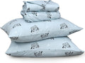 RUVANTI Flannel Sheets Twin Size - 100% Cotton Double Brushed Twin Sheets Set, Deep Pockets 16 Inches, All Seasons Breathable & Extra Soft Bed Sheets, Warm & Cozy, 3 Piece, Soul Dog