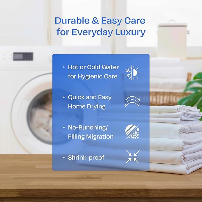 California Design Den King Mattress Topper, Thick Cooling Pillow Top Mattress Topper King for Restful Sleep, 900 GSM Fill, Breathable & Gentle on Skin