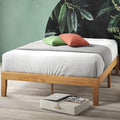 ZINUS Moiz Wood Platform Bed Frame, Wood Slat Support, No Box Spring Needed, Easy Assembly, Natural, Full