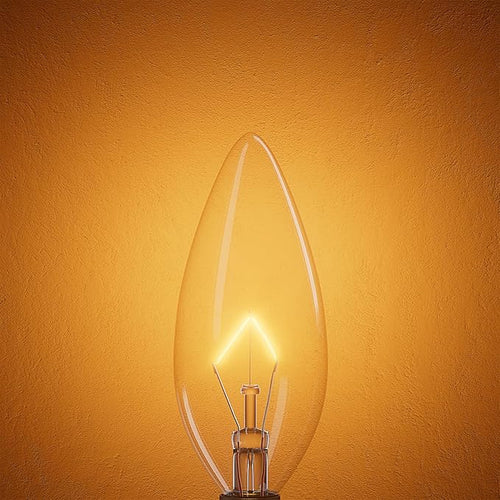 20-Pack E12 Candelabra Light Bulbs 25W Warm White 2500K, 240 Lumen Dimmable Chandelier Light Bulbs for Ceiling Fan, Pendants or Outdoor, B10 Clear Incandescent Candle Bulbs