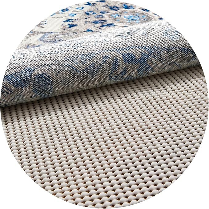 Veken 6 Ft Round Rug Pad Gripper for Hardwood Floors, Non Slip Circle Rug Pads for Area Rugs, Thick Rug Grippers for Tile Floors, Under Carpet Anti Skid Mat, Keep Your Rugs Safe and in Place