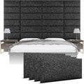 Vänt Upholstered Wall Panels - King/Cal King Size Wall Mounted Headboards - Weave Prestige - Twin/King - Set of 4 Panels (Each Individual Panel 39"x11.5")
