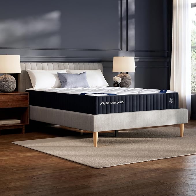 DreamCloud Classic 12" Queen Mattress - Memory Foam - 365 Night Trial - Back Pain Relief - Mattress in a Box - CertiPUR-US® Certified - ACA Endorsed