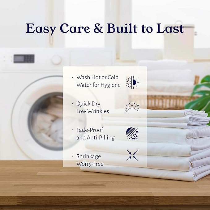 California Design Den Soft Twin Sheets Set - 400 Thread Count Sateen, Natural 100% Cotton Sheets, Deep Pockets, Cooling and Durable Bedding Set for Dorm Rooms & Adults - Sky Blue