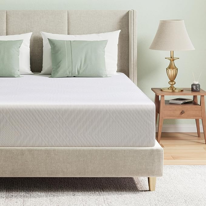 Full Mattress in a Box, 12 inch Mattresses for Platform Bed Double Size Daybed Bunk, Green Tea Memory Foam Mattress for Cool Sleep & Pressure Relief, Medium Firm