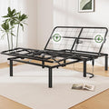 Marsail Queen Adjustable Bed Base Frame with 4 Height Options, Independent Head and Foot Incline, 4 USB Ports and 5 Min Assembly for Lounging, Reading, Reduce Snoring and Acid Reflux