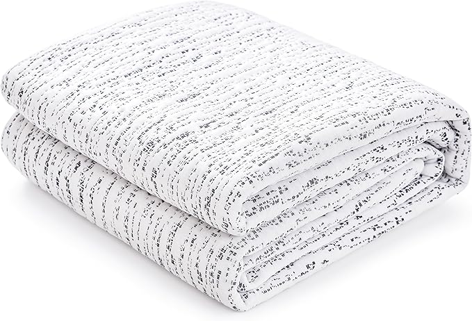 Subrtex Mattress Topper Cover Queen Size 4 Inch (Only Cover) Mattress Topper Protector Bedding Removable Encasement with Zipper Closure