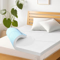 Subrtex 3 Inch Gel-Infused Memory Foam Mattress Topper High Density Breathable Bed Tooper Rayon Made from Bamboo Cover CertiPUR-US Certified (Full)