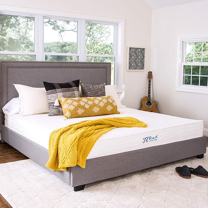 California King Size Foam and Spring Hybrid Mattresses, 10 Inch Medium Firm Mattress in a Box with Individual Pocket Coils, Edge Supportive, CertiPUR-US Certified