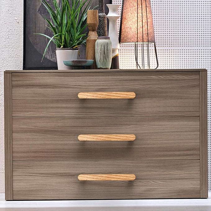 Burlywood Round 7-1/2in 2 pcs Wooden Drawer Pulls Handle pulls for cabinets Kitchen Cabinet Drawer pulls Cabinet Door Pull