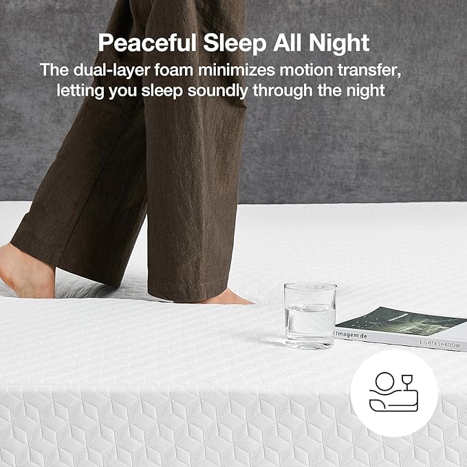 Novilla Full Size Mattress, 10 Inch Memory Foam Mattress Full for Supportive & Pressure Relief, Removable Washable Cover,CertiPUR-US Certified Mattresses in a Box, Firm