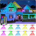 LETIANPAI 500FT Permanent Outdoor Lights,RGB Eaves Lights with App Control Remote,DIY Scene Modes IP67 Waterproof Outdoors Under Eave Lighting,Outdoor Light for Garden Decor
