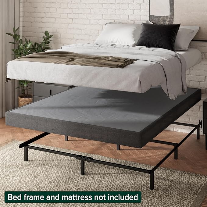 ZINUS 5 Inch Twin WonderBox(TM) Smart Box Spring, Quick Assembly Mattress Foundation, Durable Metal Frame, Grey