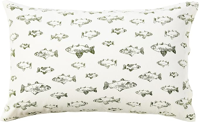 Eddie Bauer - Queen Sheets, Cotton Flannel Bedding Set, Brushed For Extra Softness, Cozy Home Decor (School of Fish, Queen)