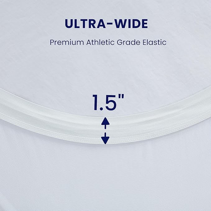 SLEEP ZONE Cooling Twin Mattress Topper for Single Bed, Premium Zoned Cool Mattress Pad Cover, Padded Mattress Protector Breathable Washable, Deep Pocket 8-21" (White, Twin)