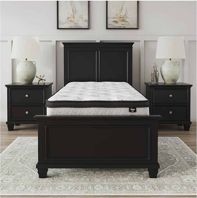 Ashley Chime Twin Mattress Hybrid 12 Inch Firm Memory Foam for Pressure Relief, Mattress In a Box with Cooling Gel, Fiberglass Free