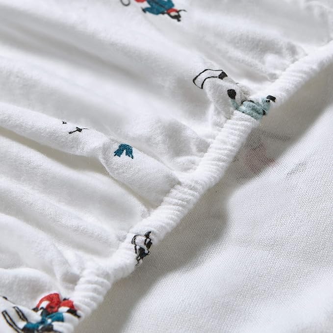 Eddie Bauer - Queen Sheets, Cotton Flannel Bedding Set, Brushed for Extra Softness, Cozy Home Decor (Rookeries, Queen)