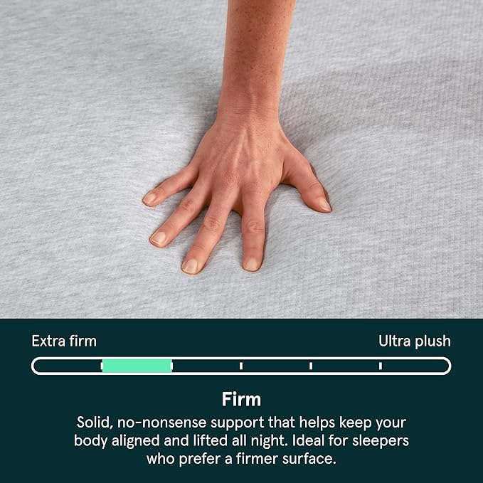 Kin By Tuft & Needle Firm 8" Twin Adaptive Foam Mattress in a Box, Cooling Pressure Relief, Balanced Support, 100 Night Trial, Fiberglass-Free, CertiPUR-US, 10-Year Limited Warranty