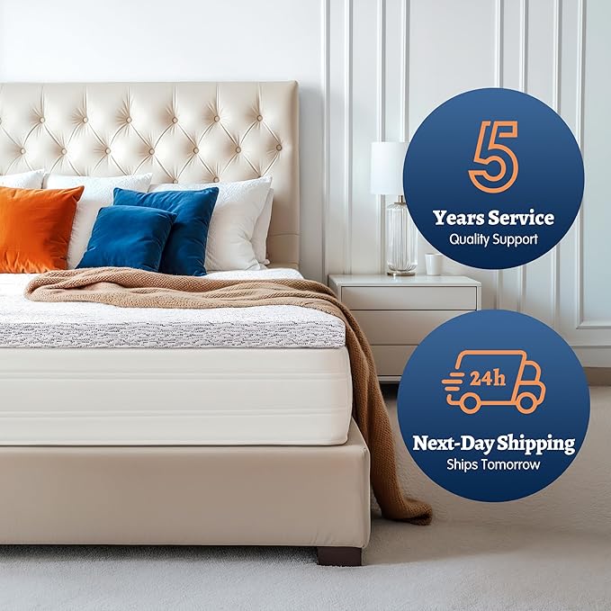 Subrtex Mattress Topper Queen, 3 Inch Memory Foam Mattress Topper for Pressure Relieving, Breathable Bed Topper with Removable Washable Cover, CertiPUR-US Certified