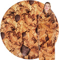 Jorbest Cookie Blanket Adult Size 80 Inches Birthday Gifts for Women Men Mom Teen Boys Girls, Novelty Cookie Throw Blanket Funny Gifts for Adult Kids, 285 GSM Soft Flannel Food Blanket (Dark Brown)