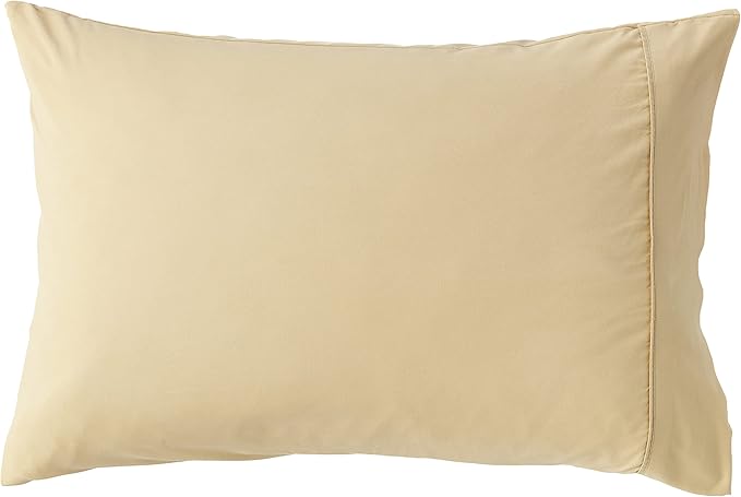 Sweet Home Collection 7 Piece Comforter Set Bag Solid Color All Season Soft Down Alternative Blanket & Luxurious Microfiber Bed Sheets, Camel, Queen