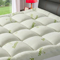 Premium Viscose Made from Bamboo Twin Size Mattress Topper for Back Pain, 1200 GSM Quilted Fitted Extra Thick Mattress Pad,Pillow Top Mattress Cover with Deep Pocket Up to 21 Inches（39 * 75inch）