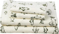 Eddie Bauer - Queen Sheets, Cotton Flannel Bedding Set, Brushed For Extra Softness, Cozy Home Decor (School of Fish, Queen)