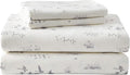 Eddie Bauer - Flannel Sheets Twin Size, Anti-Pilling & Wrinkle Resistant Cotton, Touchably Soft for All-Season Comfort - Bed Sheets with Matching Pillowcase & Fitted Sheet (Geese Meadow Yellow)