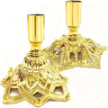 Candlestick Holders,Taper Candle Holder for Candlesticks Gold Plated Candle Metal Stick Candle Holders for Fireplace,Party, Dining,Wedding Decor,Fits 3/4 inch Thick Candle(Set of 2Pcs)
