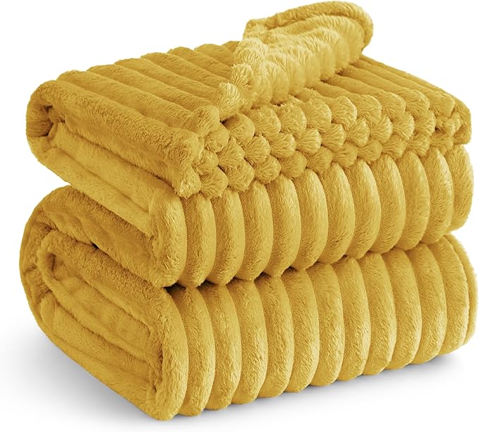 Bedsure GentleSoft Honey Fleece Blanket for Couch - Cozy Soft Blankets for Women, Cute Small Throws for Girls, 108x90 Inches