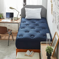 Hansleep Twin Mattress Topper Viscose Derived from Bamboo, Memory Foam Pillow Top Mattress Topper Twin with Deep Pocket, Breathable Mattress Pad for Back Pain Relief, 39" x 75", Navy Blue