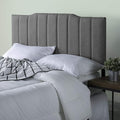 ZINUS Satish Upholstered Headboard, Channel Stitched Upholstery, Easy Assembly, Full, Grey