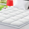 California King Mattress Topper Extra Thick Pillowtop Cooling Mattress Topper Plush Mattress Pad Cover Protector with 8-21 Inch Deep Pocket 3D Snow Down Alternative Fill White
