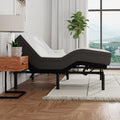 Blissful Nights e3 Full Adjustable Bed Base Frame with 10" Medium Firm Gel Infused Memory Foam Mattress