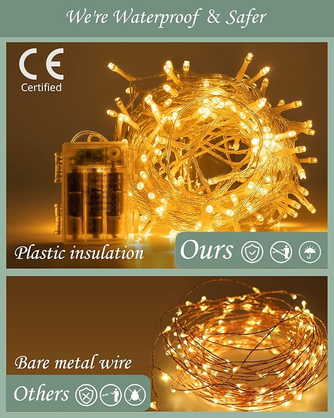 JACKYLED 80Ft 12 Pack Artificial Ivy Garland, Pothos Money Leaves with CE Certified 80 LED String Lights, Hanging Ivy Lights for Bedroom Garden Party Wall Room Decor