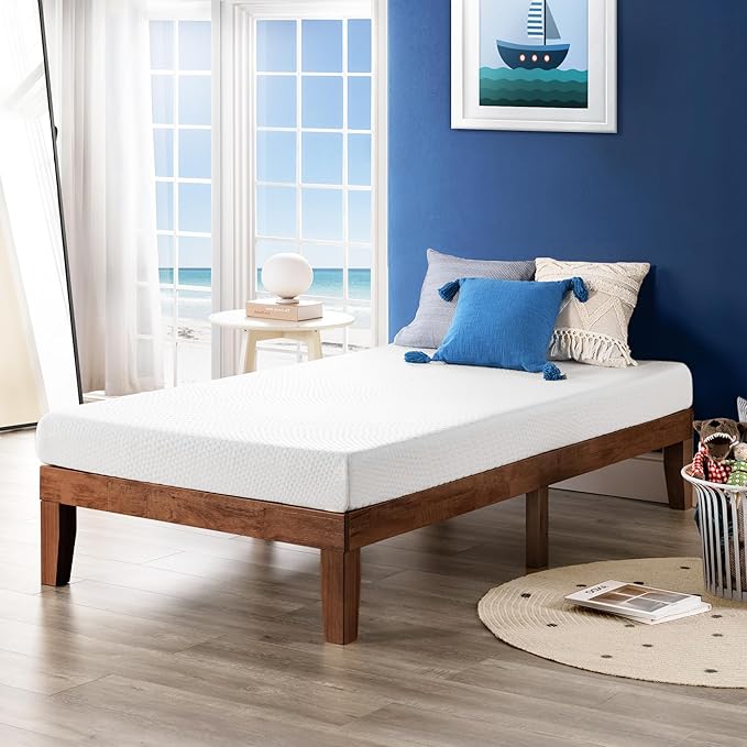 Best Price Mattress 5 Inch Twin Mattress, Cooling Gel Memory Foam Mattress for Kids and Adults, Medium Firm Mattress, Bed-in-A-Box, White