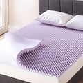 Best Price Mattress 1.5 Inch Egg Crate Memory Foam Mattress Topper with Soothing Lavender Infusion, CertiPUR-US Certified, Dorm Essentials, Twin