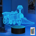Attivolife Train 3D Gifts Lamp, Illusion Hologram Night Light with Timer Remote Control, 16 Colors Changing, Kids Bedroom Decor, Novelty Birthday for Train Model Collector, Girl Boy Men