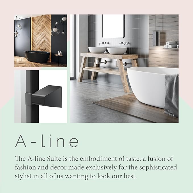 Gatco 5659XFLG A-Line 32" H Framed Oval Mirror, Matte Black