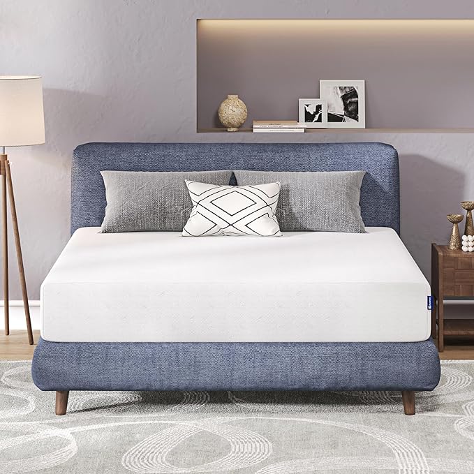Avenco King Mattress, 12 Inch King Size Mattress in a Box with Bamboo Charcoal Memory Foam for Cooling Sleep & Pain Relief, Medium Soft King Bed Mattresses, CertiPUR-US Certified