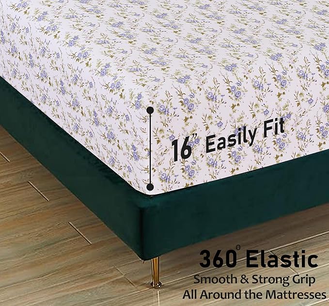 RUVANTI Flannel Sheets Full Size - 100% Cotton Double Brushed Bed Sheets Set, Deep Pockets 16 Inches, All Seasons Breathable & Extra Soft Full Sheets, Warm & Cozy, 4 Piece, Sand Rose
