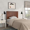 Glenwillow Home Farmhouse Style Wood Panel Headboard in Cherry - Twin Size