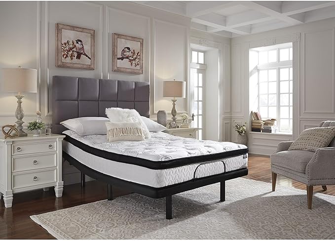 Ashley Chime King Mattress Hybrid 12 Inch Firm Memory Foam for Pressure Relief, Mattress In a Box with Cooling Gel, Fiberglass Free