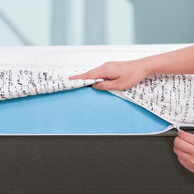 Subrtex Mattress Topper Twin XL, 4 Inch Memory Foam Mattress Topper for College Dorm, Soft Bed Topper with Removable Washable Cover, CertiPUR-US Certified