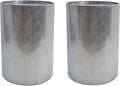 Christopher Knight Home Kaylee Modern Round Hammered Iron Accent Table (2 Pack) -Silver 16 in x 16 in x 22.25 in