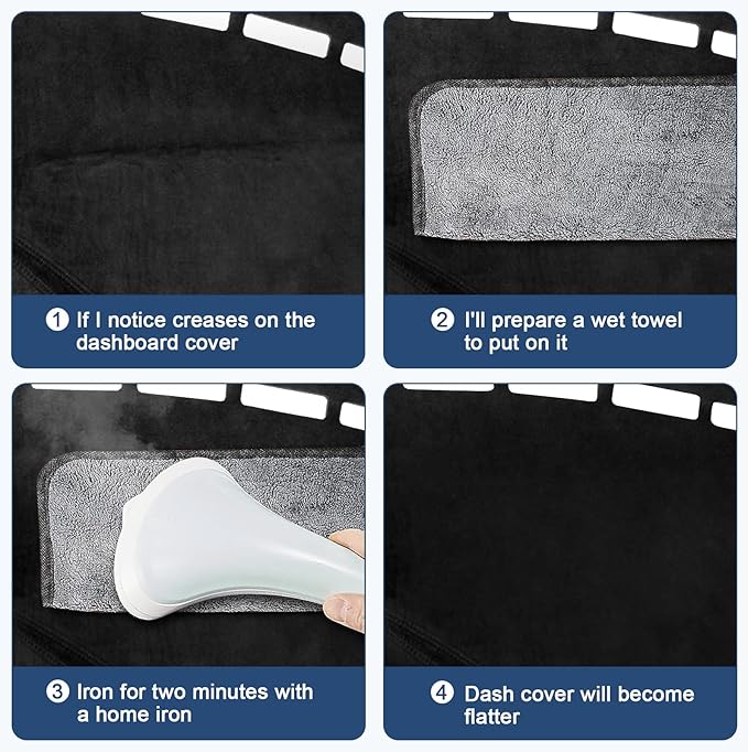 Dashboard Cover Mat Custom Fit for Hyundai Palisade 2020 2021 2022 2023 2024 2025 (Without HUD) Dash Cover Nonslip Dash Mat Protector Sunshade No Glare Black