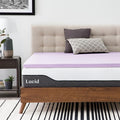 LUCID 2 Inch Lavender Infused Memory Foam Mattress Topper, Twin XL Size – Ventilated Design – Pressure Relieving Bed Topper - Mattress Pad – CertiPur Certified