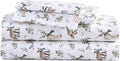 Eddie Bauer - Queen Sheets, Cotton Flannel Bedding Set, Brushed For Extra Softness, Cozy Home Decor (Woodlands Friends, Queen)