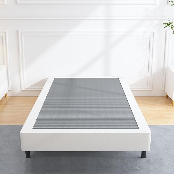 ALDRICH Low Profile Box Spring Twin Size,3 Inch Heavy Duty Metal Box Spring for Twin Bed,Mattress Foundation Non-Slip/No Noise/Easy Assembly (Twin)